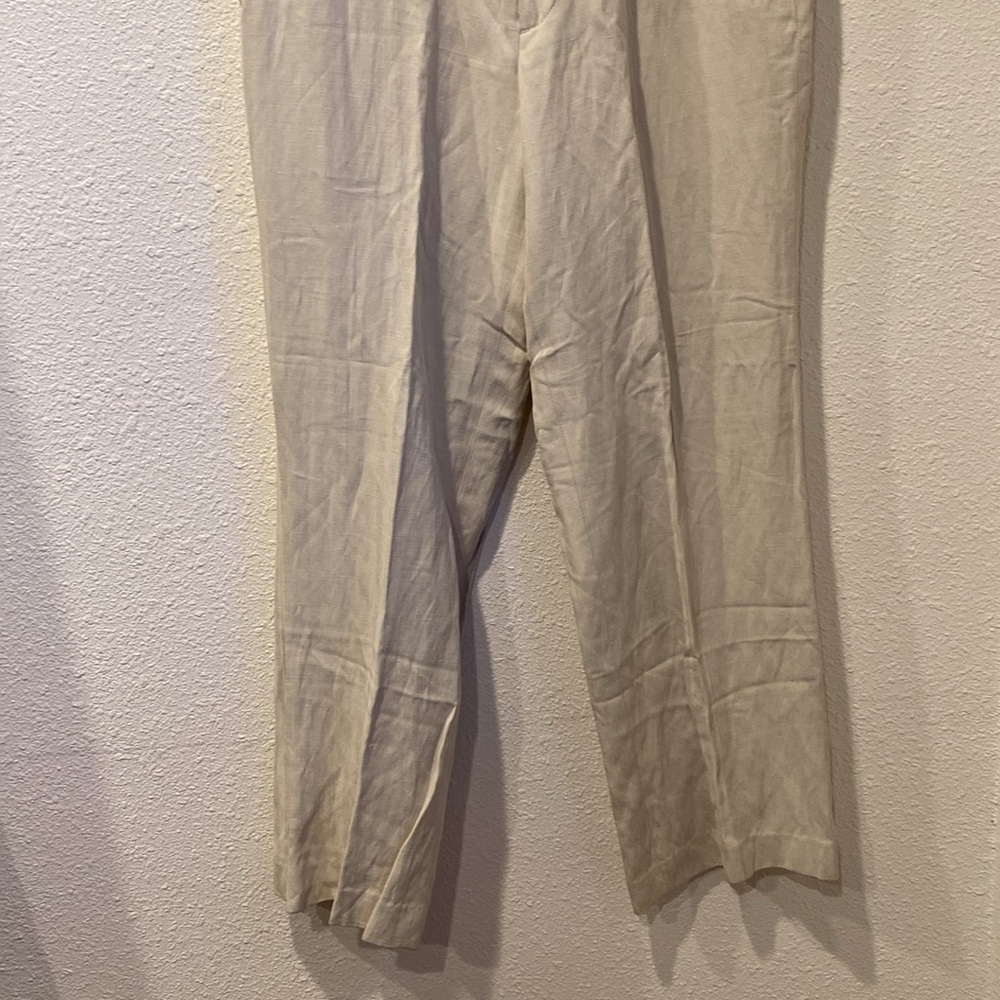 90s baggy Silk/linen‎ trousers - Picture 6 of 10